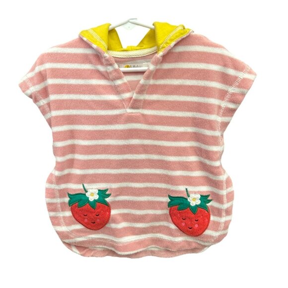 Baby Boden Fruitycore Strawberry Hoodie 3-6M Terry Cloth Kidcore Cover-Up Summer - Picture 1 of 5